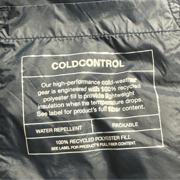 Gap Men's ColdControl Lightweight Puffer Nylon Black Grass Size Small Gorpcore - Picture 3 of 7